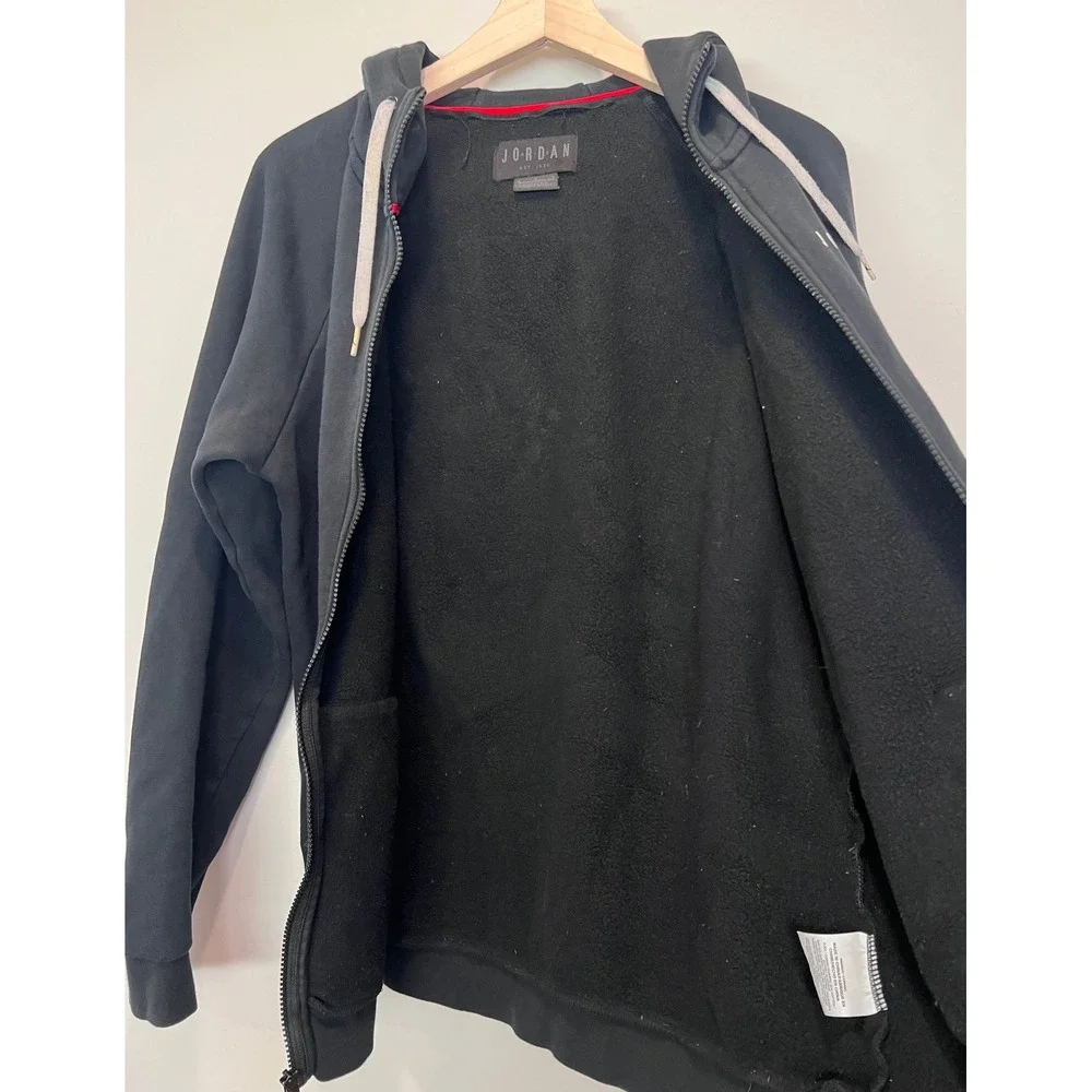 Air Jordan‎ Hoodie Mens Black Jumpman Hoody Logo Full Zip Sweatshirt Small